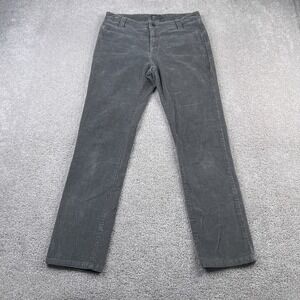 Royal Robbins Pants Womens 8 Grey Corduroy Slim Straight Hiking Camping Outdoors